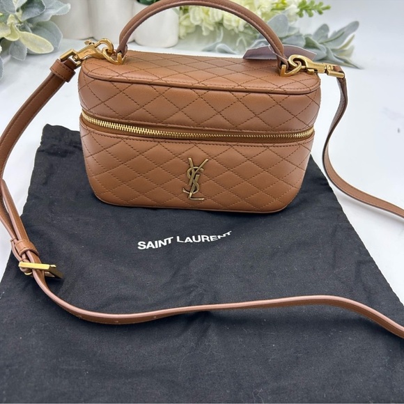 Saint Laurent Handbags - SOLD!!!!!!Women Saint Laurent YSL Gabby, lambskin vanity bag with shoulder strap